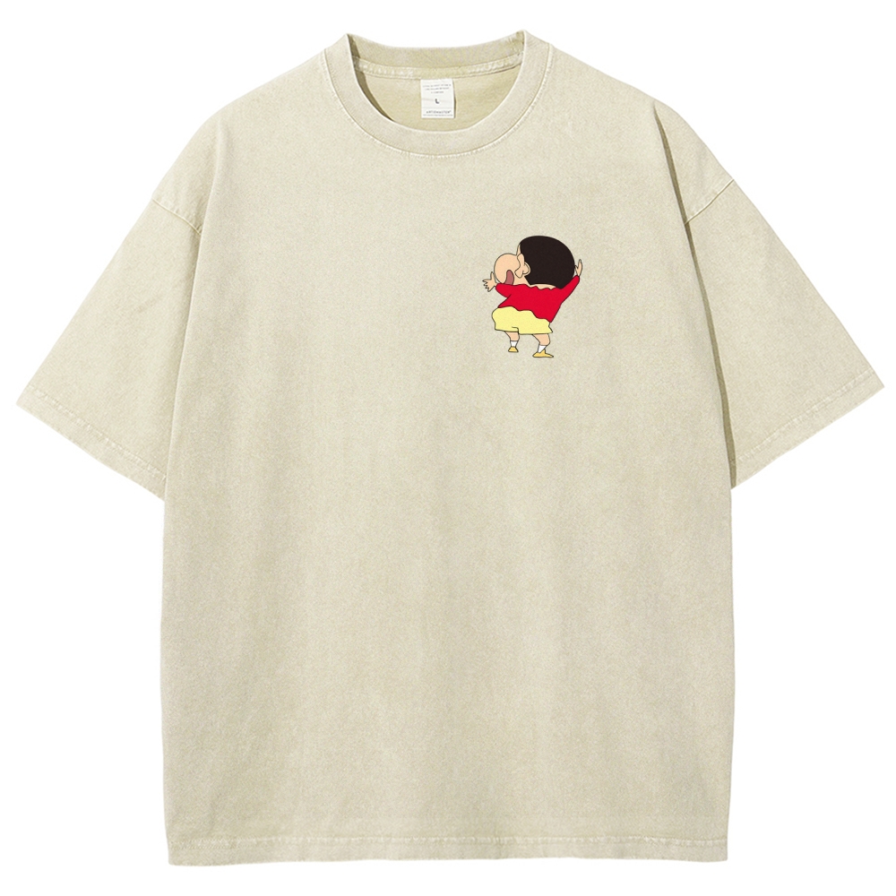 Crayon Shin-chan | Unisex Fit Washed T-Shirt 2601017532