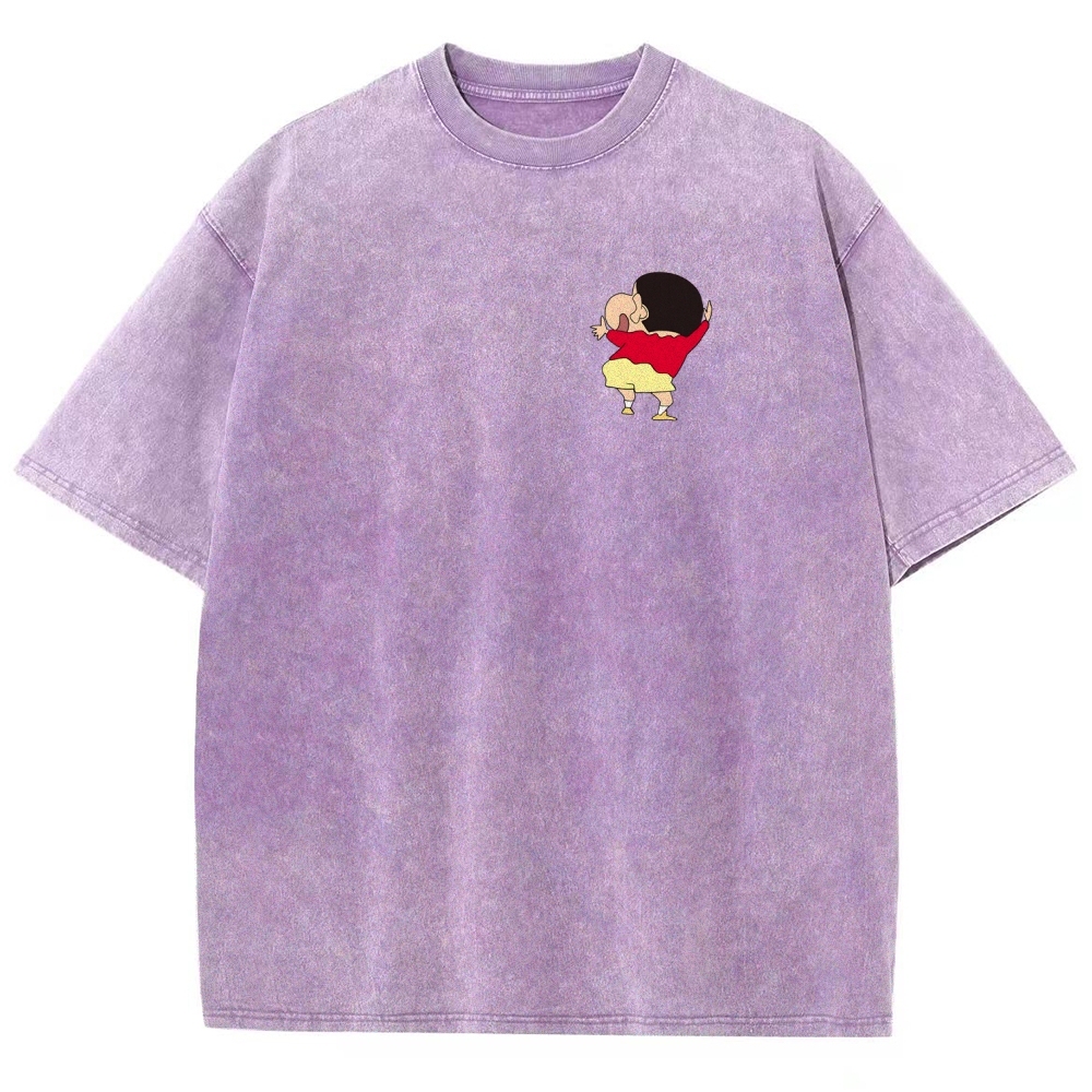Crayon Shin-chan | Unisex Fit Washed T-Shirt 2601017532
