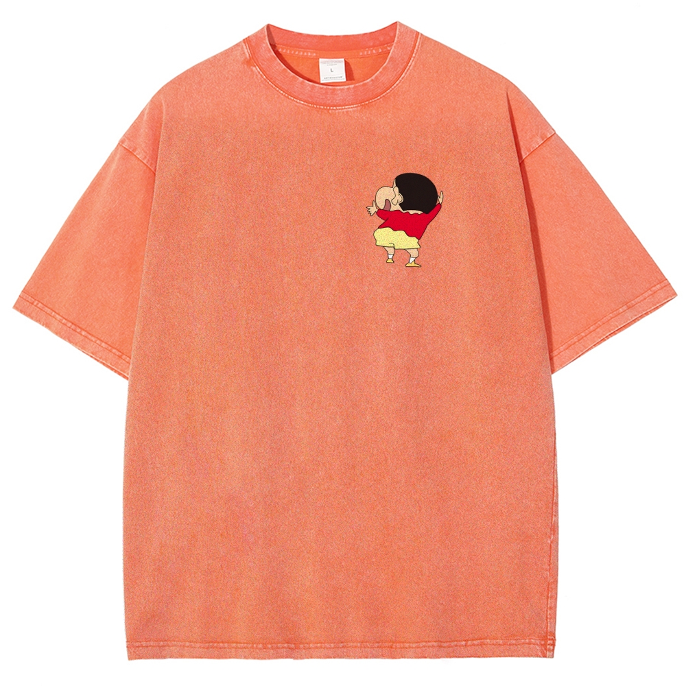 Crayon Shin-chan | Unisex Fit Washed T-Shirt 2601017532
