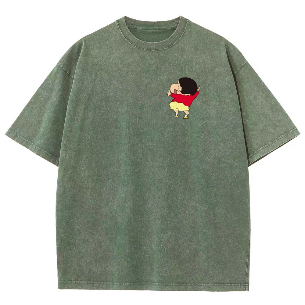 Crayon Shin-chan | Unisex Fit Washed T-Shirt 2601017532