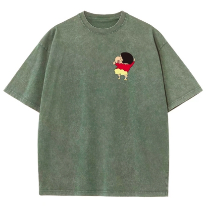 Crayon Shin-chan | Unisex Fit Washed T-Shirt 2601017532