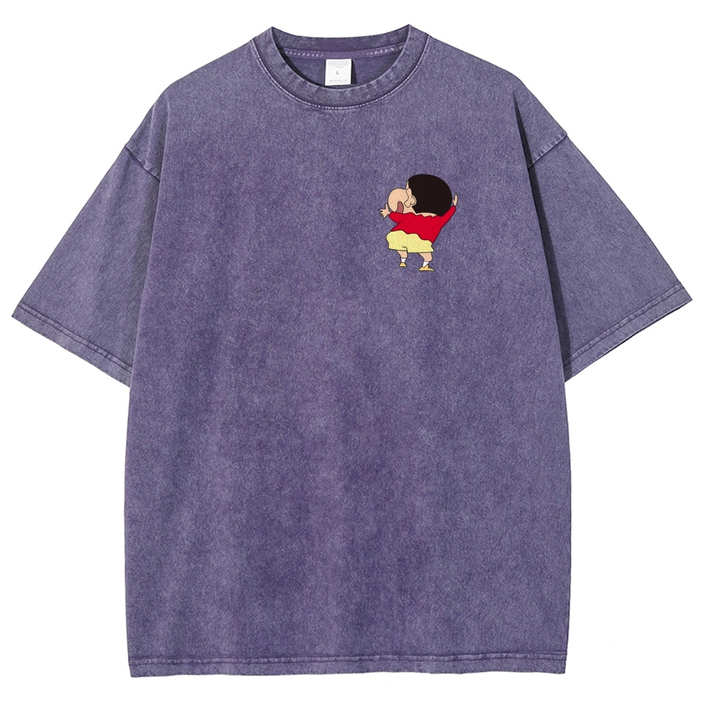 Crayon Shin-chan | Unisex Fit Washed T-Shirt 2601017532