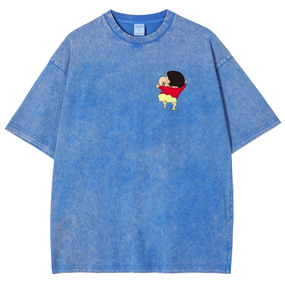 Crayon Shin-chan | Unisex Fit Washed T-Shirt 2601017532