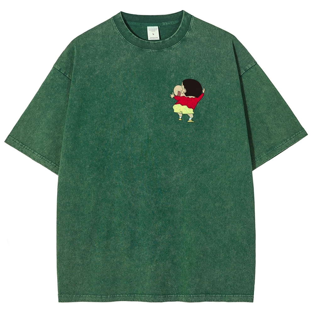 Crayon Shin-chan | Unisex Fit Washed T-Shirt 2601017532
