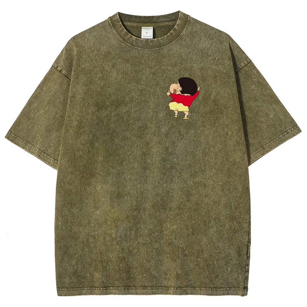Crayon Shin-chan | Unisex Fit Washed T-Shirt 2601017532