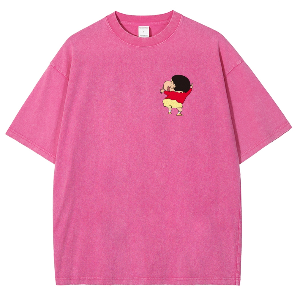 Crayon Shin-chan | Unisex Fit Washed T-Shirt 2601017532