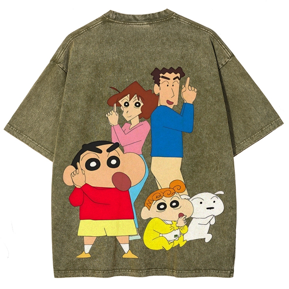 Crayon Shin-chan | Unisex Fit Washed T-Shirt