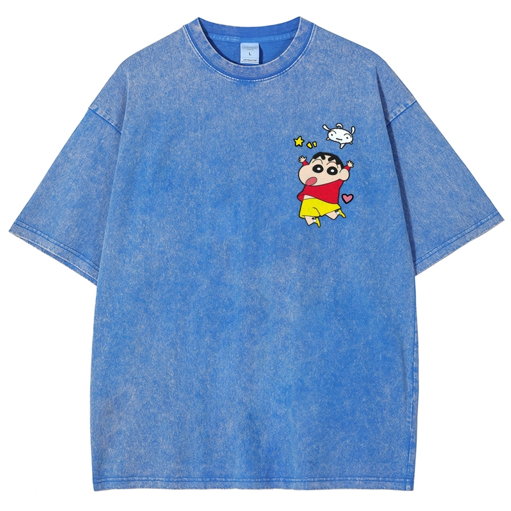 Crayon Shin-chan | Unisex Fit Washed T-Shirt 2601017546