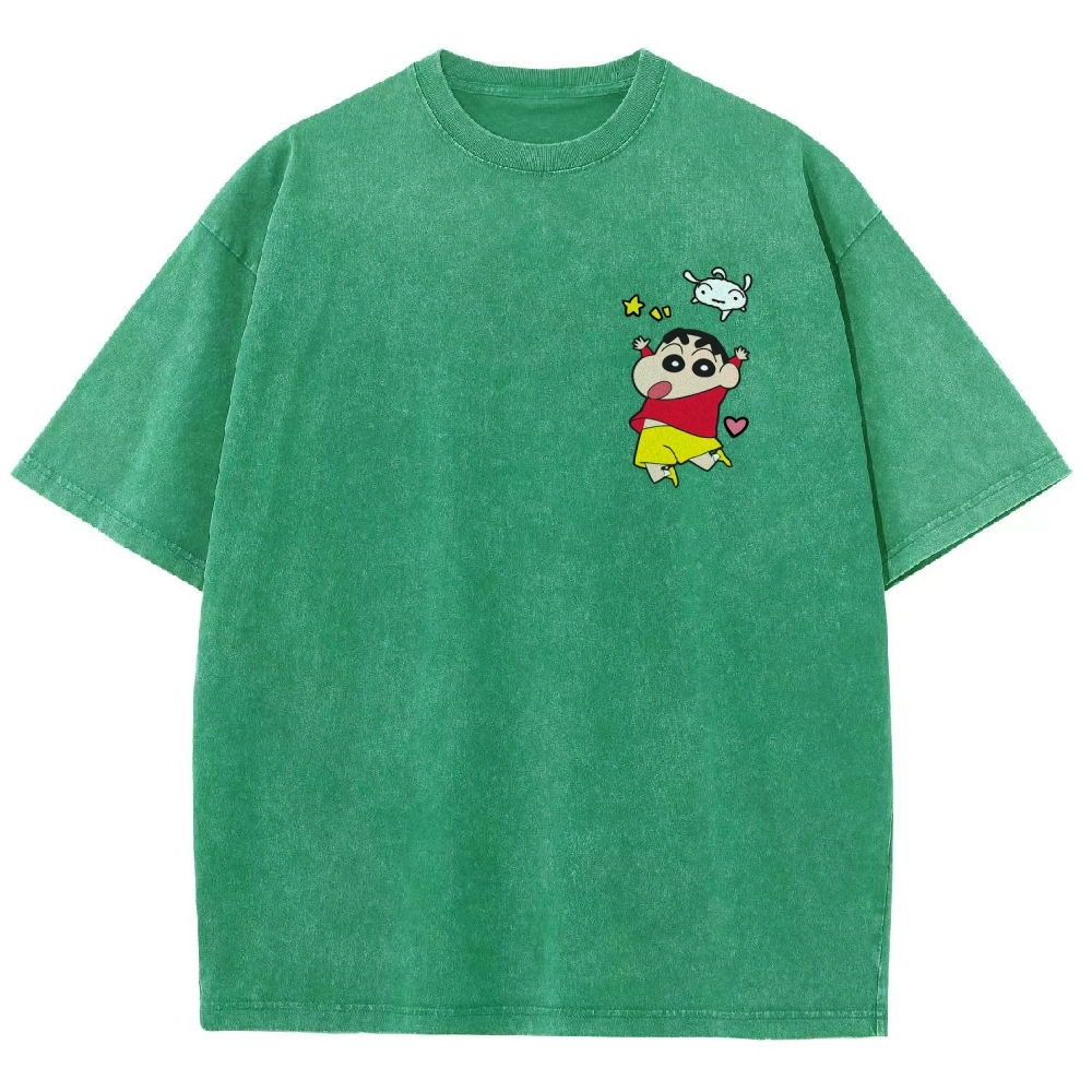 Crayon Shin-chan | Unisex Fit Washed T-Shirt 2601017546