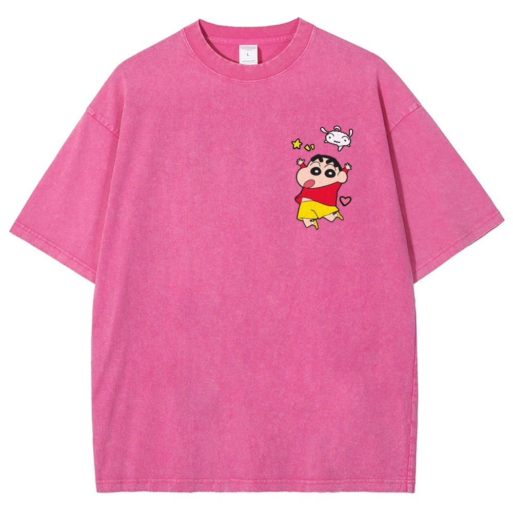 Crayon Shin-chan | Unisex Fit Washed T-Shirt 2601017546