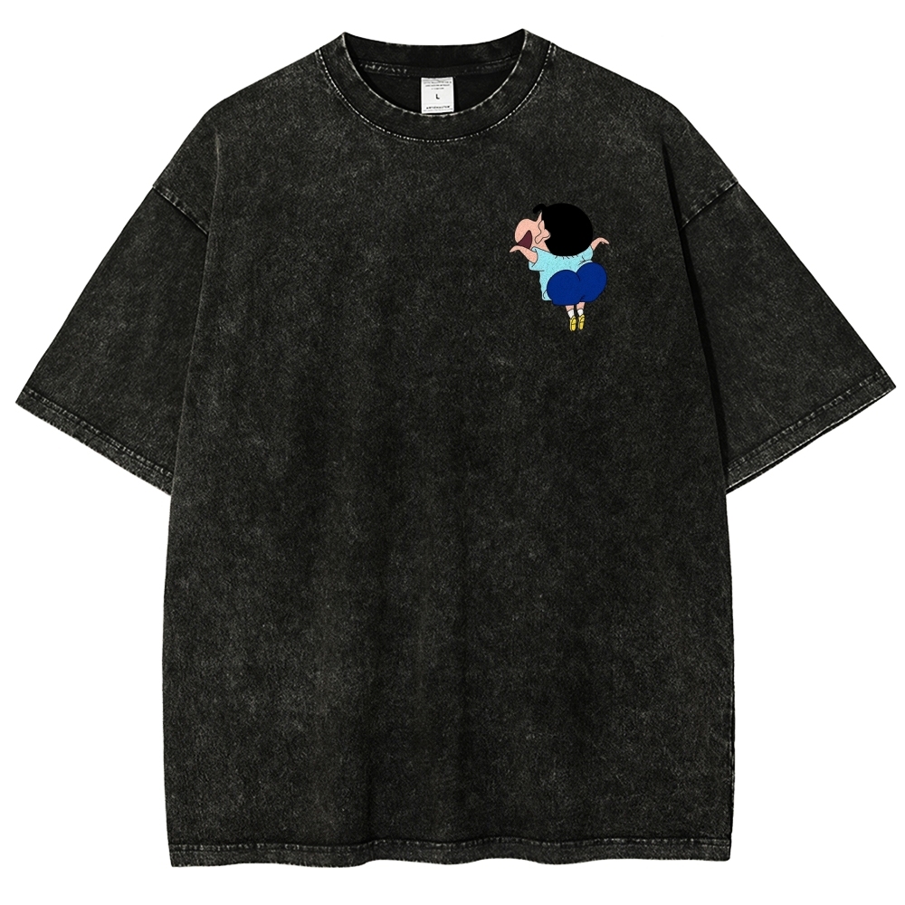 Crayon Shin-chan | Unisex Fit Washed T-Shirt 2601017554