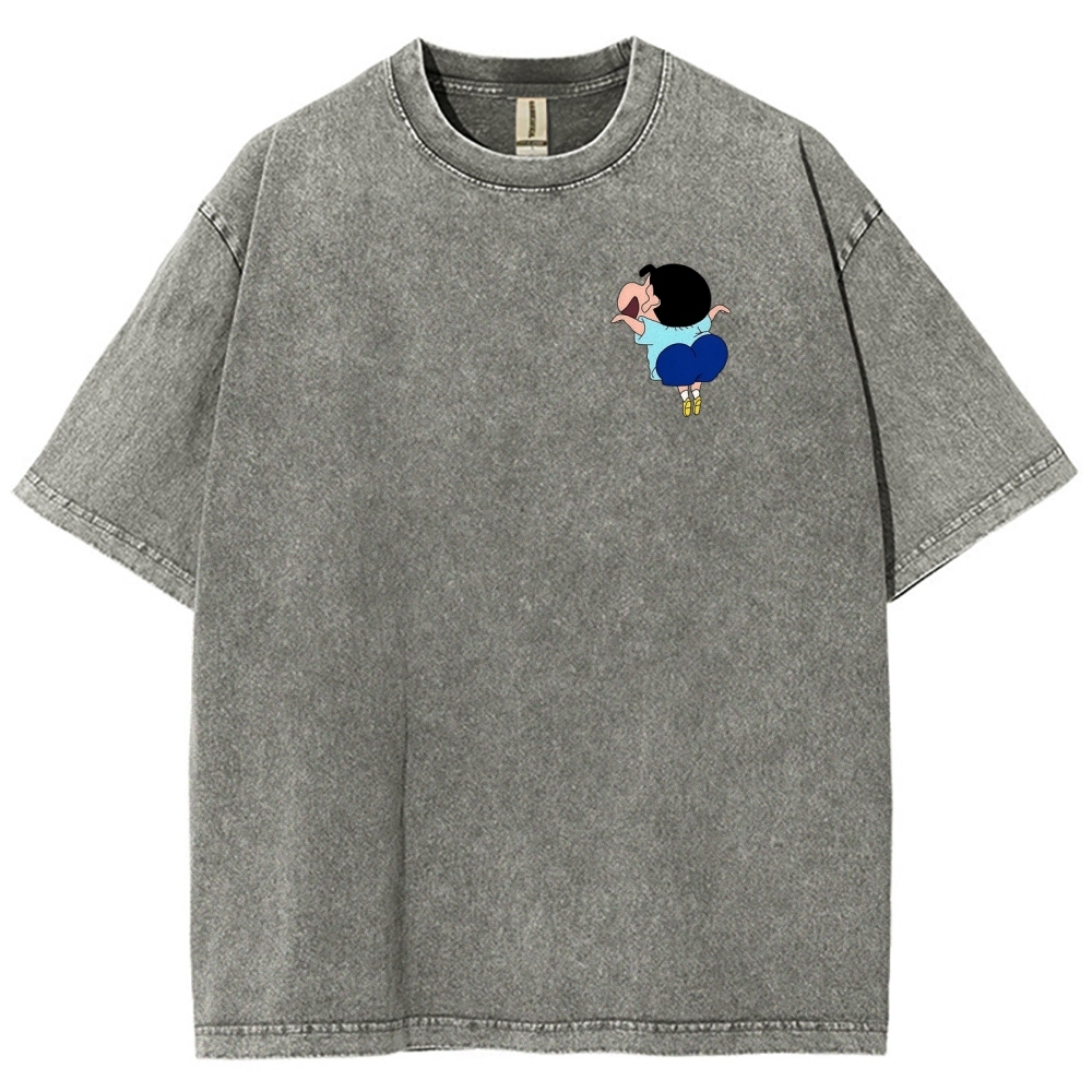 Crayon Shin-chan | Unisex Fit Washed T-Shirt 2601017554