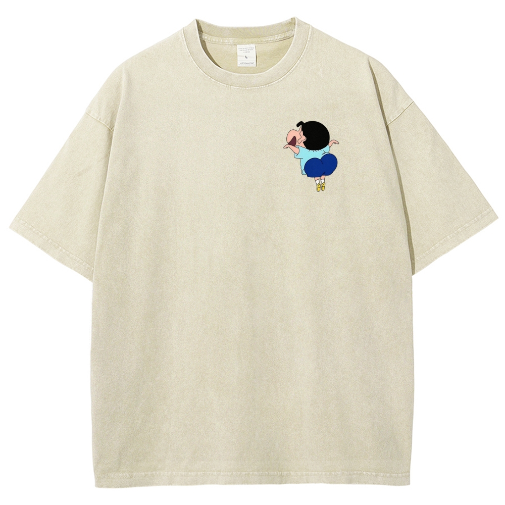 Crayon Shin-chan | Unisex Fit Washed T-Shirt 2601017554