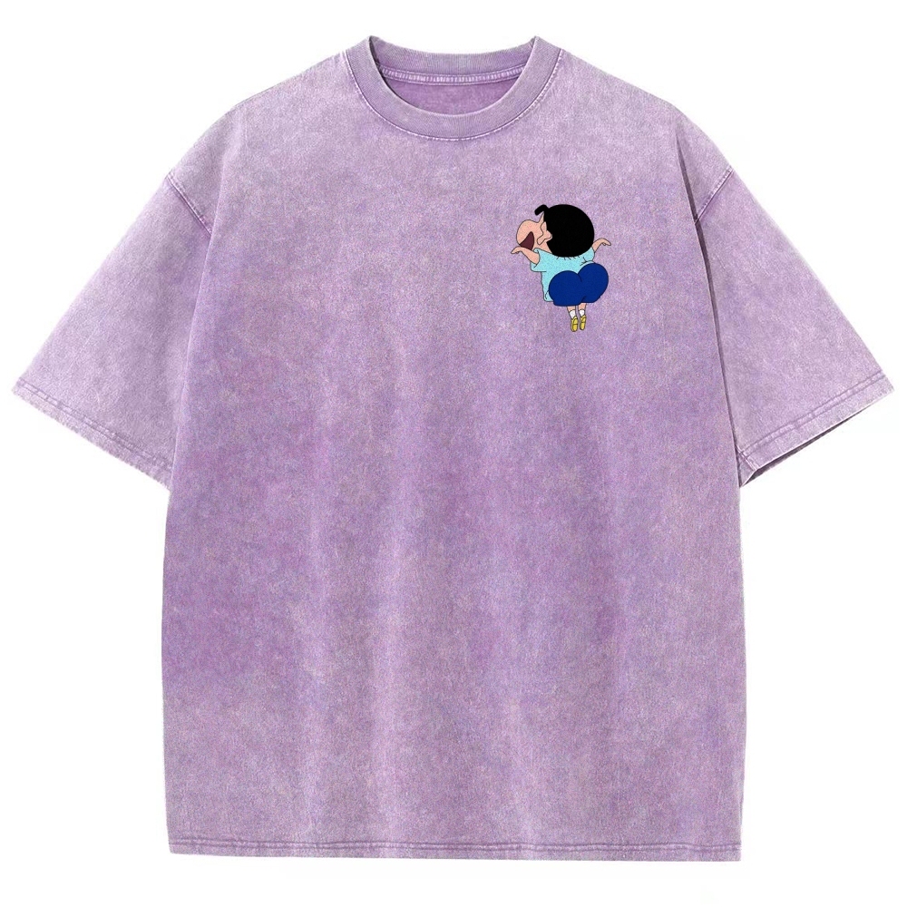 Crayon Shin-chan | Unisex Fit Washed T-Shirt 2601017554