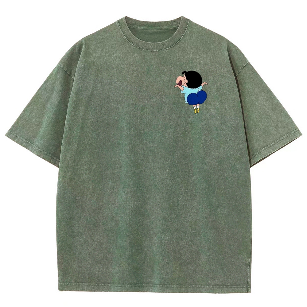 Crayon Shin-chan | Unisex Fit Washed T-Shirt 2601017554