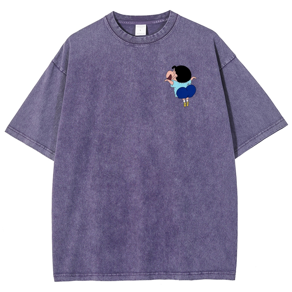 Crayon Shin-chan | Unisex Fit Washed T-Shirt 2601017554