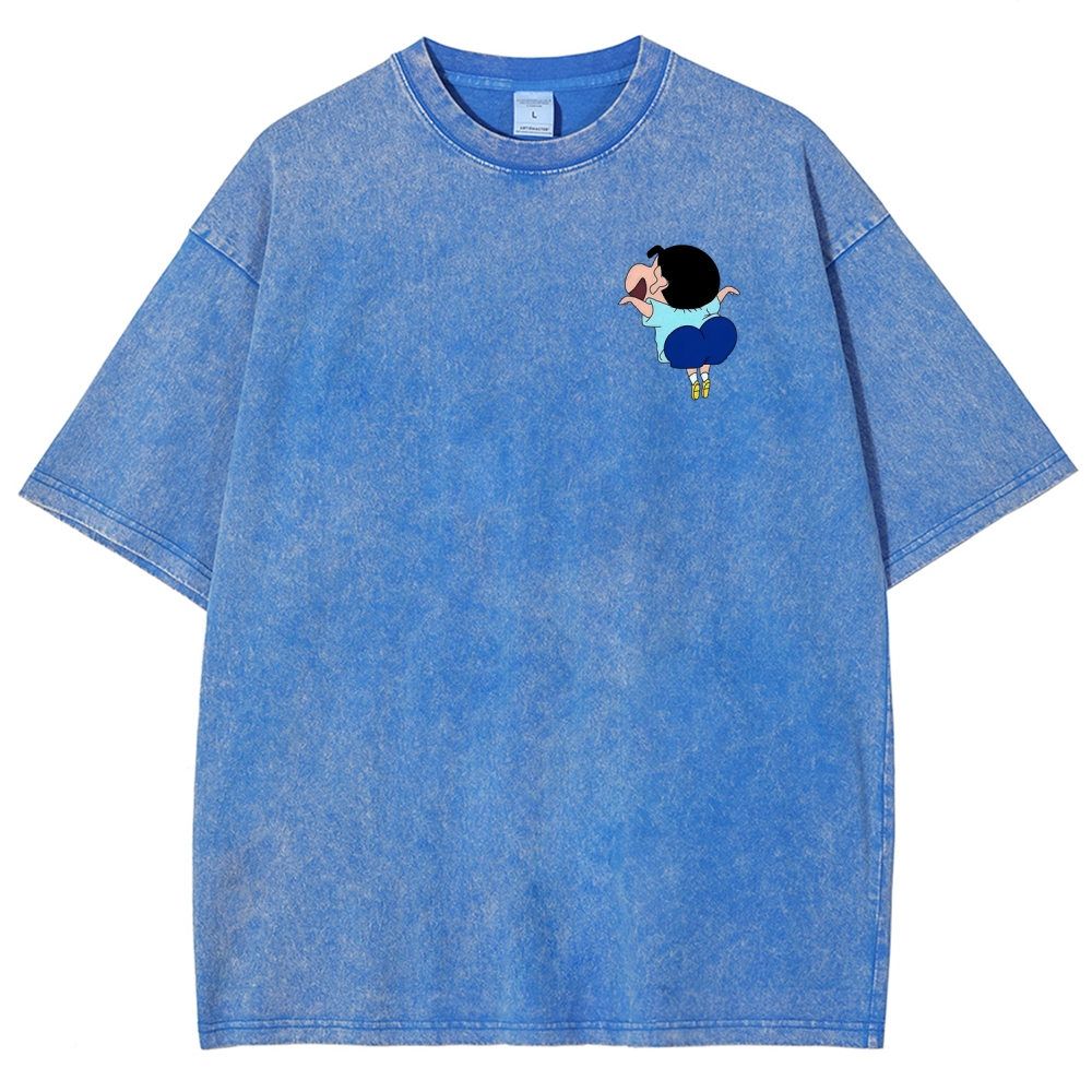 Crayon Shin-chan | Unisex Fit Washed T-Shirt 2601017554