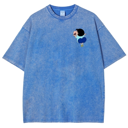 Crayon Shin-chan | Unisex Fit Washed T-Shirt 2601017554