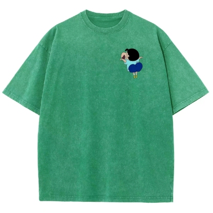 Crayon Shin-chan | Unisex Fit Washed T-Shirt 2601017554