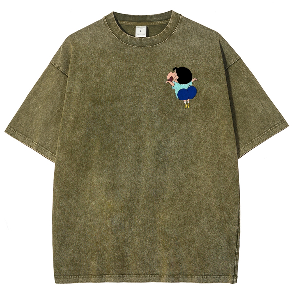 Crayon Shin-chan | Unisex Fit Washed T-Shirt 2601017554