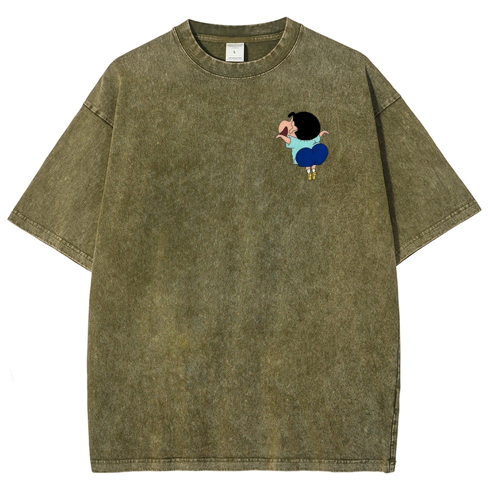 Crayon Shin-chan | Unisex Fit Washed T-Shirt 2601017554