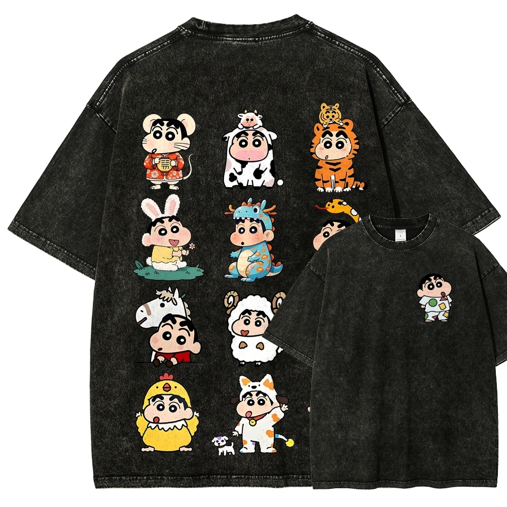 Crayon Shin-chan | Unisex Fit Washed T-Shirt