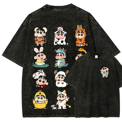 Crayon Shin-chan | Unisex Fit Washed T-Shirt