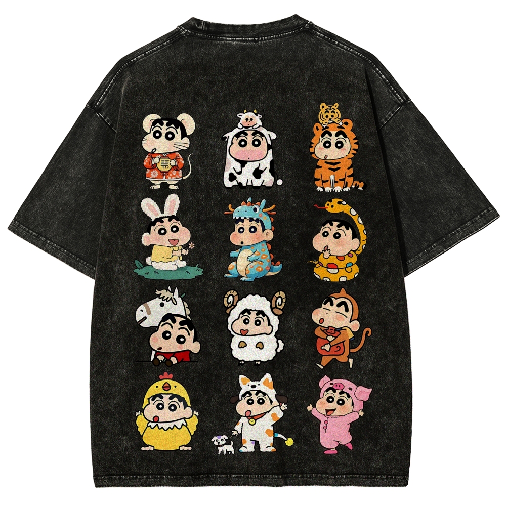 Crayon Shin-chan | Unisex Fit Washed T-Shirt