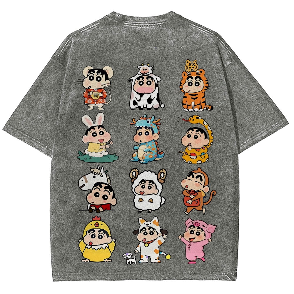 Crayon Shin-chan | Unisex Fit Washed T-Shirt
