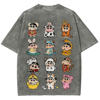 Crayon Shin-chan | Unisex Fit Washed T-Shirt