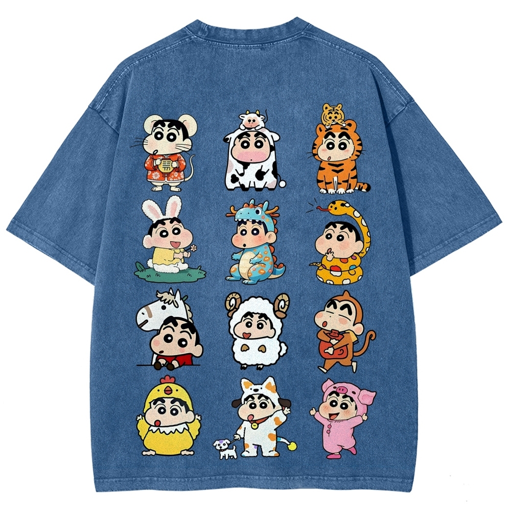 Crayon Shin-chan | Unisex Fit Washed T-Shirt