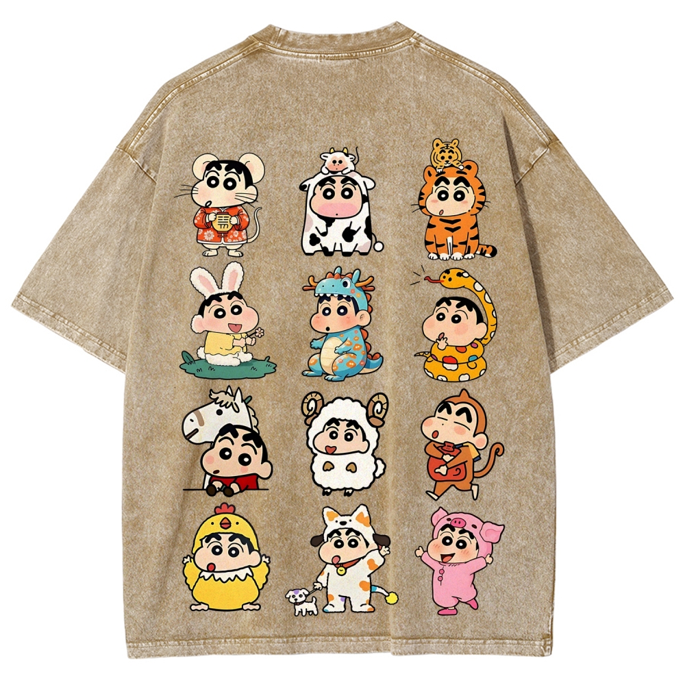 Crayon Shin-chan | Unisex Fit Washed T-Shirt