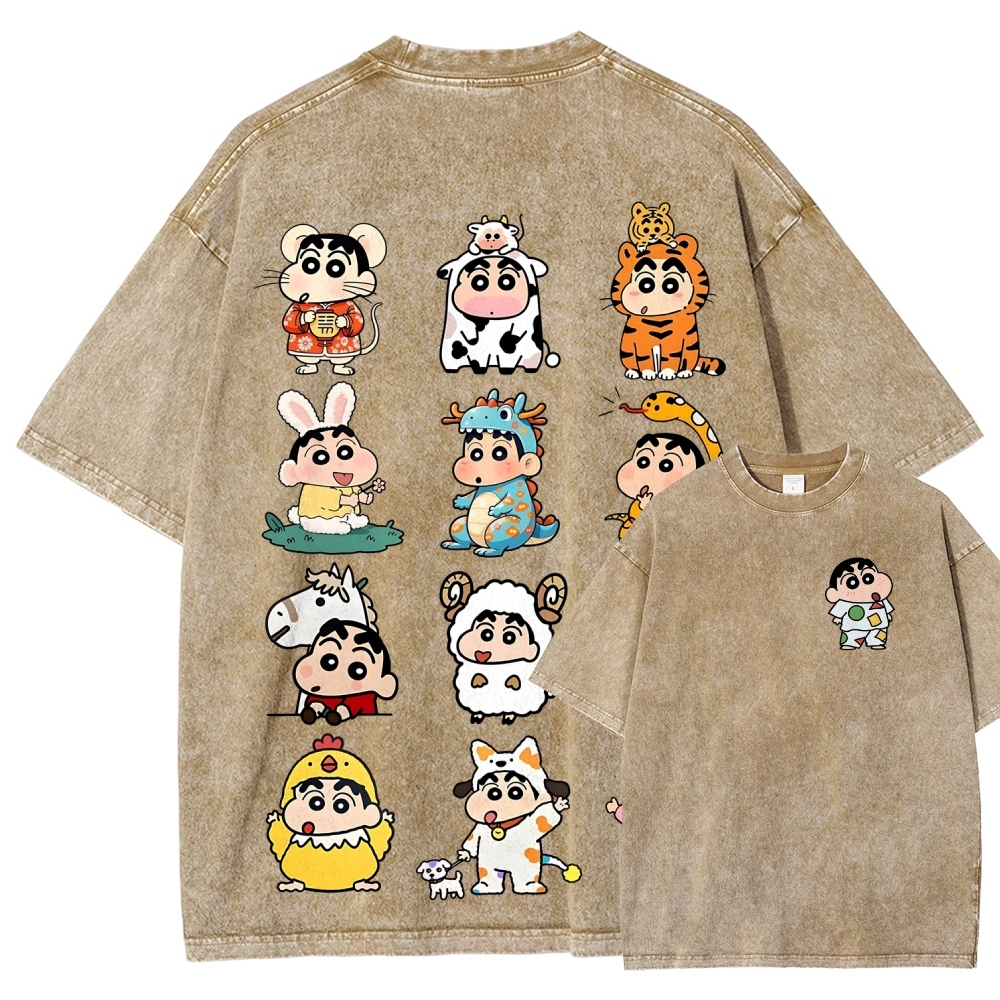 Crayon Shin-chan | Unisex Fit Washed T-Shirt