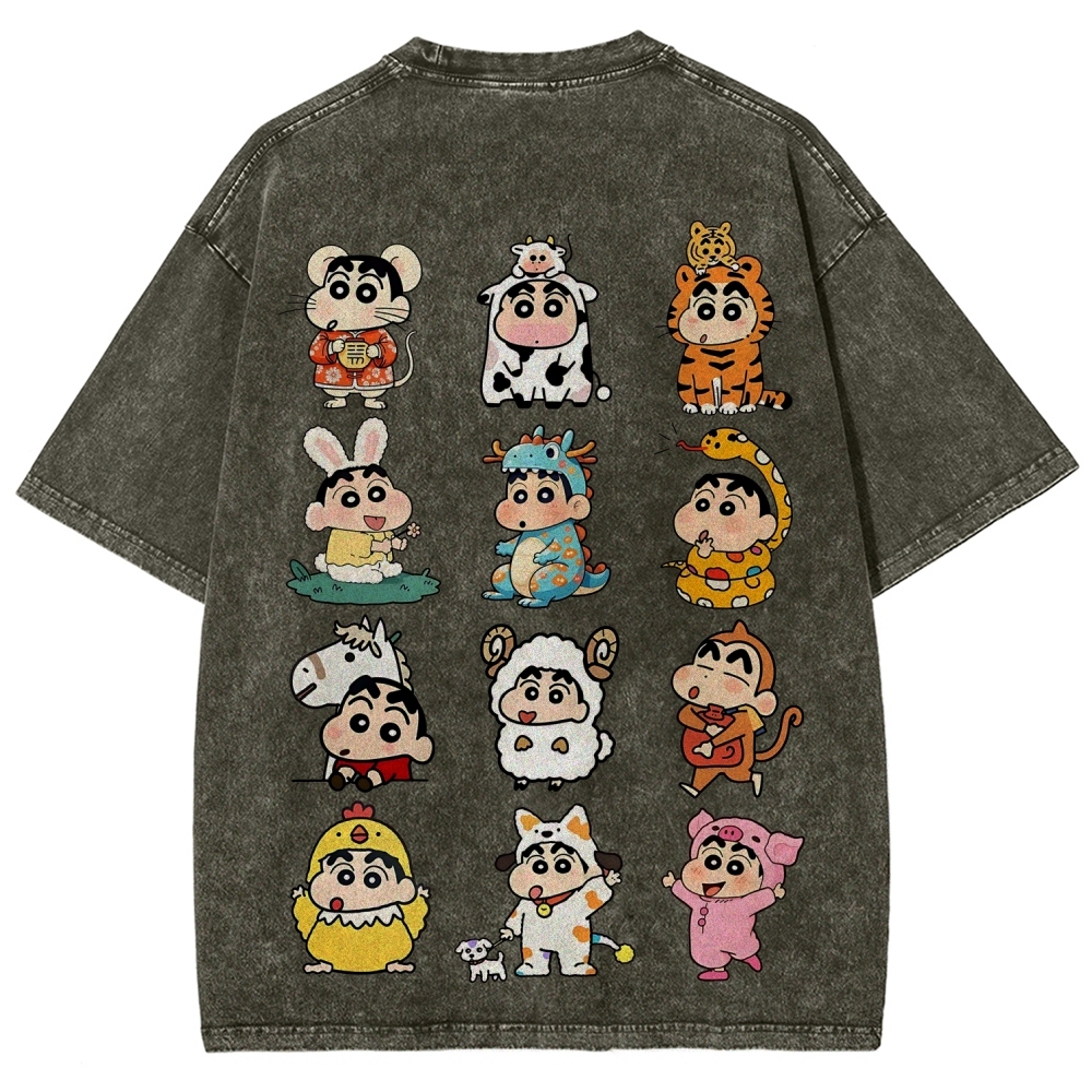 Crayon Shin-chan | Unisex Fit Washed T-Shirt