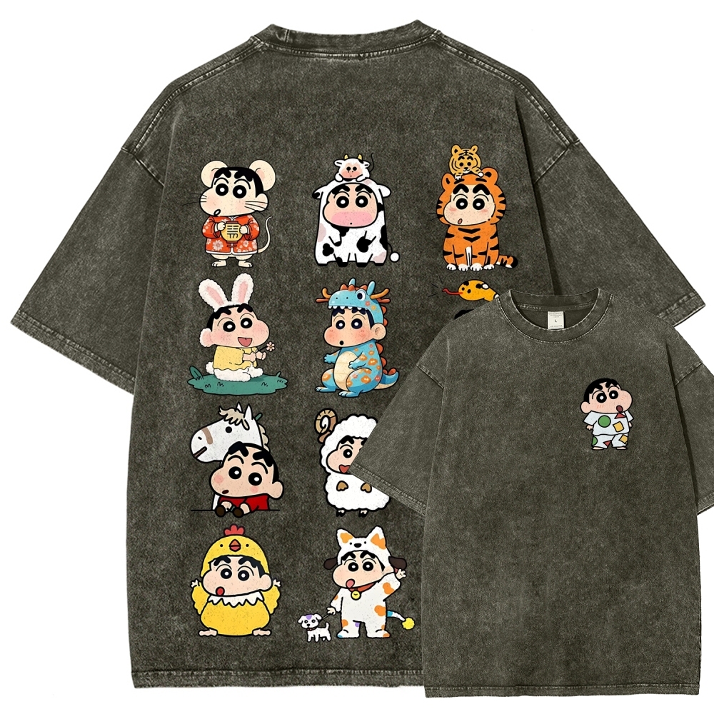 Crayon Shin-chan | Unisex Fit Washed T-Shirt