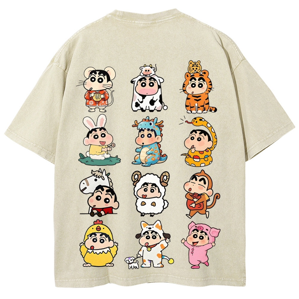 Crayon Shin-chan | Unisex Fit Washed T-Shirt