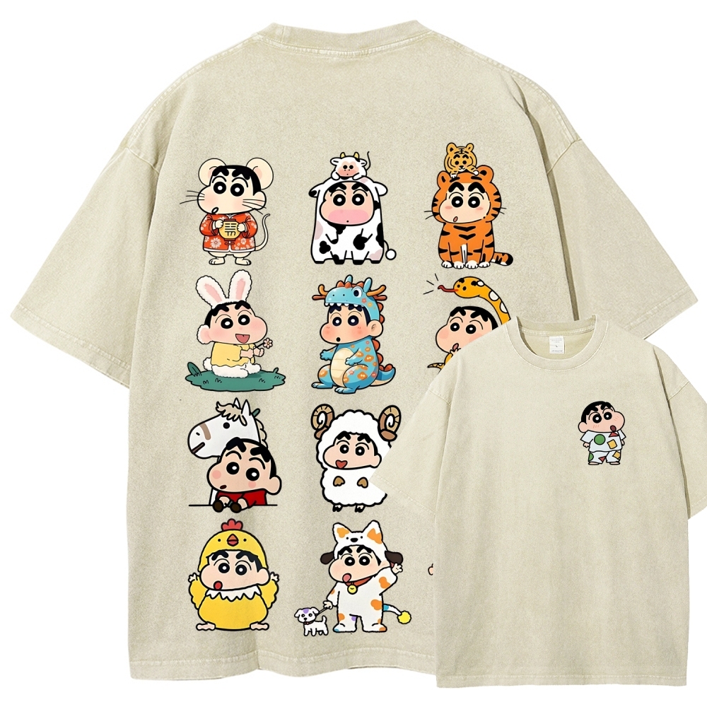 Crayon Shin-chan | Unisex Fit Washed T-Shirt