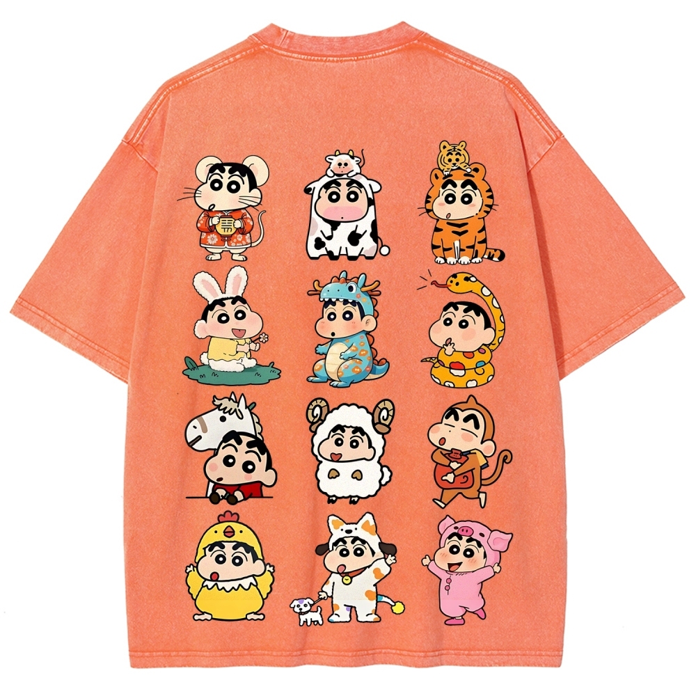 Crayon Shin-chan | Unisex Fit Washed T-Shirt
