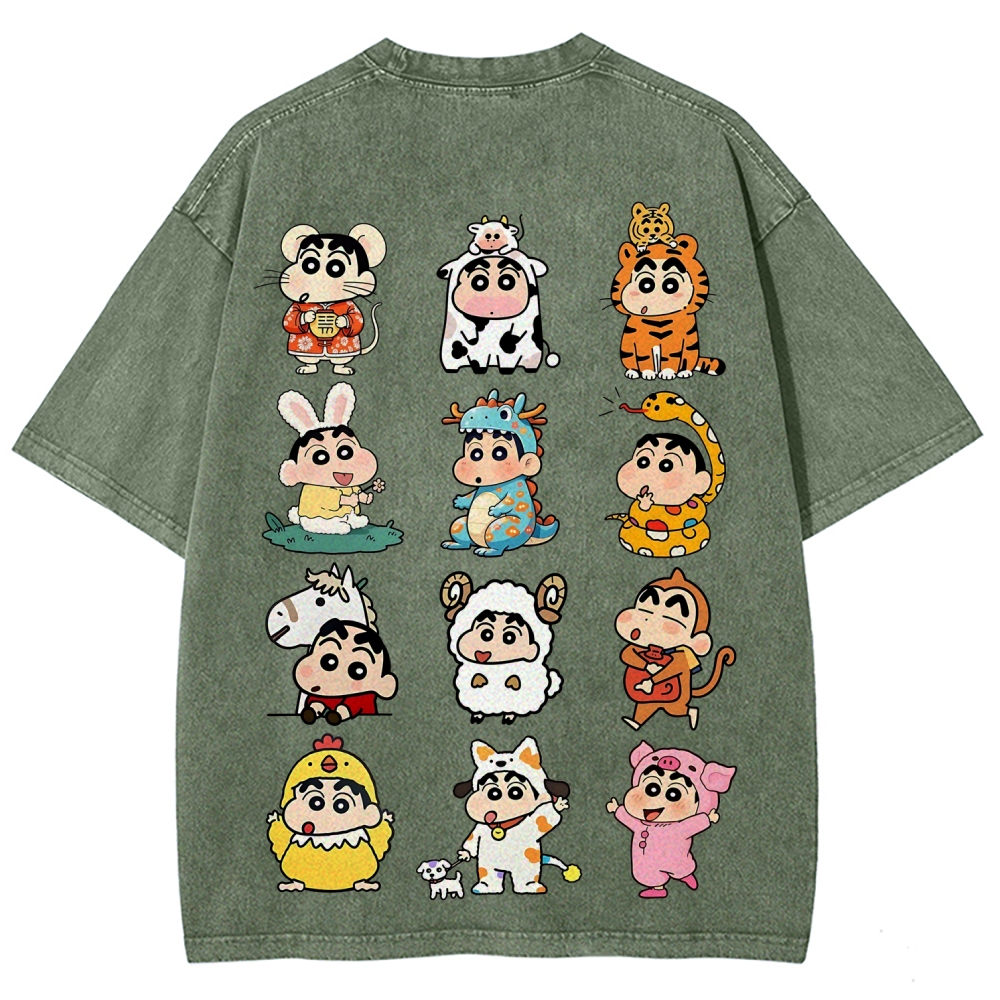 Crayon Shin-chan | Unisex Fit Washed T-Shirt