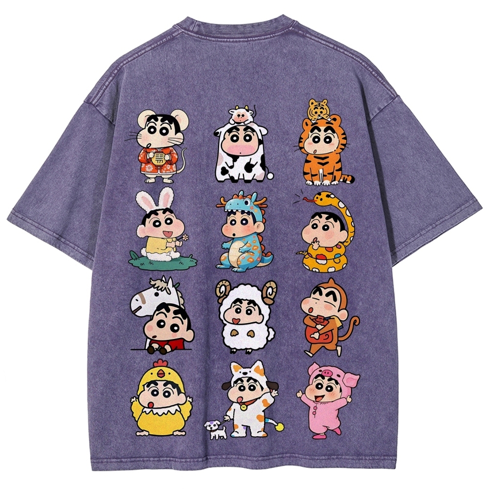 Crayon Shin-chan | Unisex Fit Washed T-Shirt
