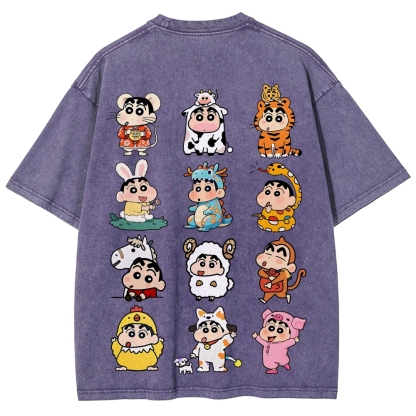 Crayon Shin-chan | Unisex Fit Washed T-Shirt