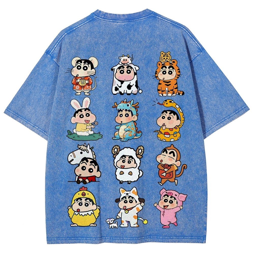 Crayon Shin-chan | Unisex Fit Washed T-Shirt