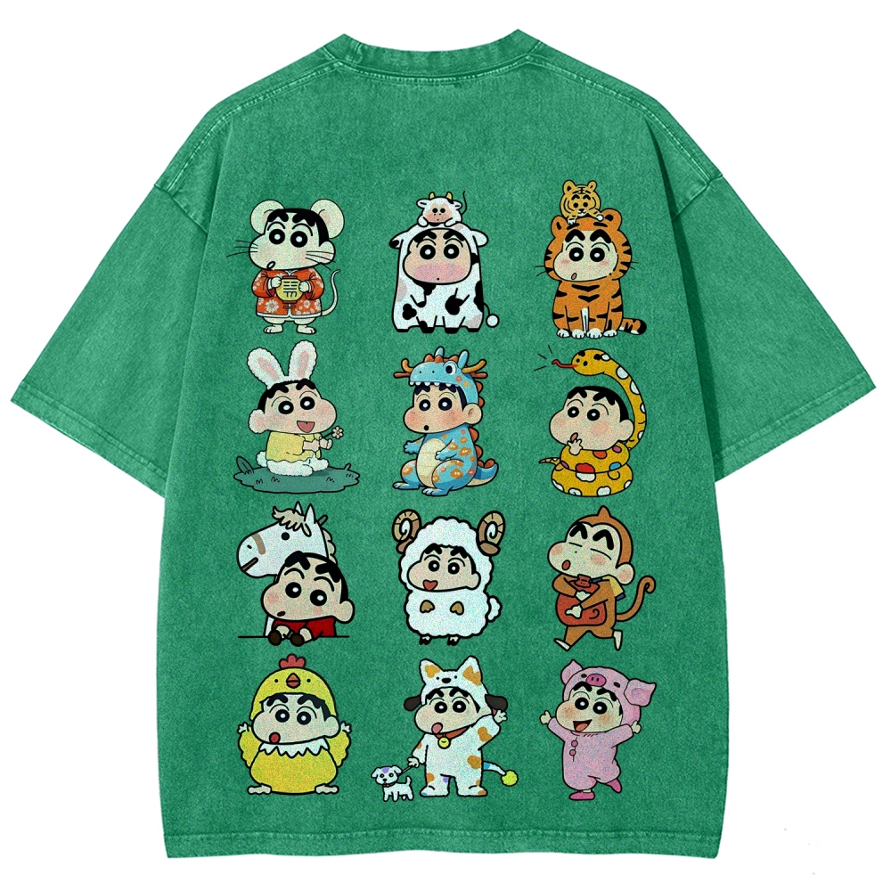 Crayon Shin-chan | Unisex Fit Washed T-Shirt
