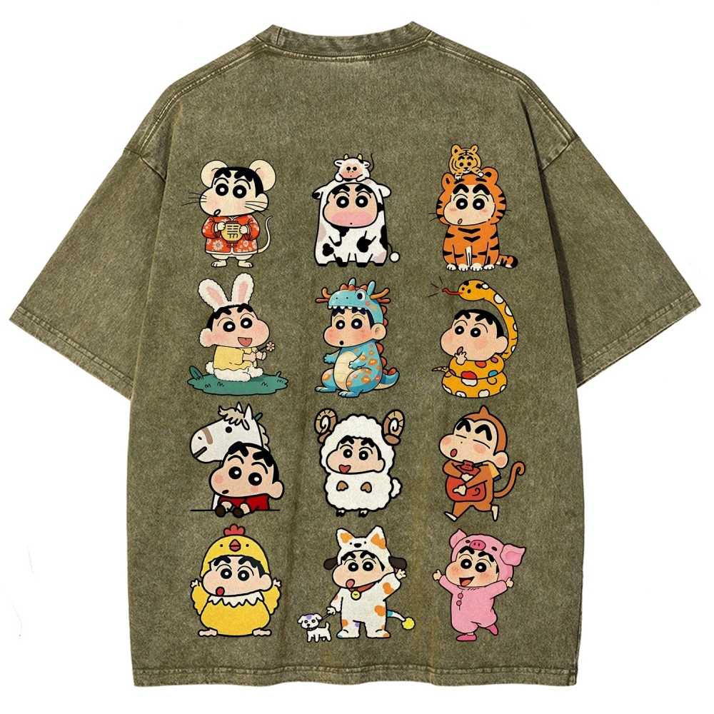 Crayon Shin-chan | Unisex Fit Washed T-Shirt