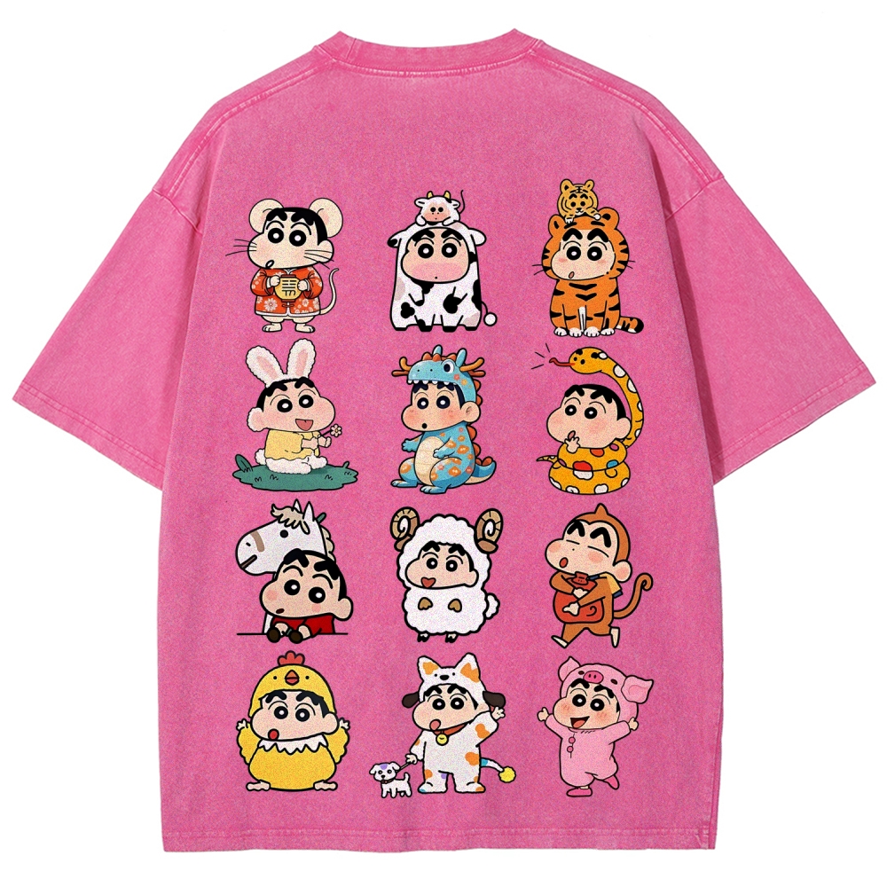 Crayon Shin-chan | Unisex Fit Washed T-Shirt