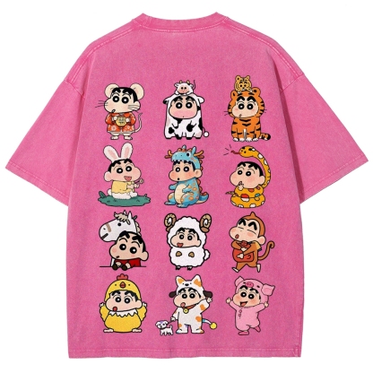 Crayon Shin-chan | Unisex Fit Washed T-Shirt