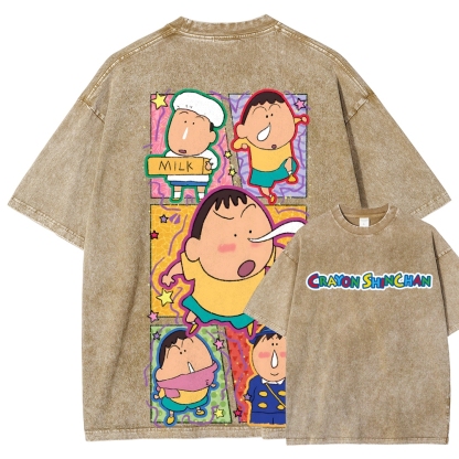 Crayon Shin-chan | Unisex Fit Washed T-Shirt