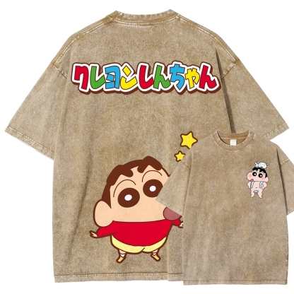 Crayon Shin-chan | Unisex Fit Washed T-Shirt