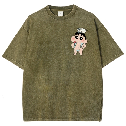 Crayon Shin-chan | Unisex Fit Washed T-Shirt