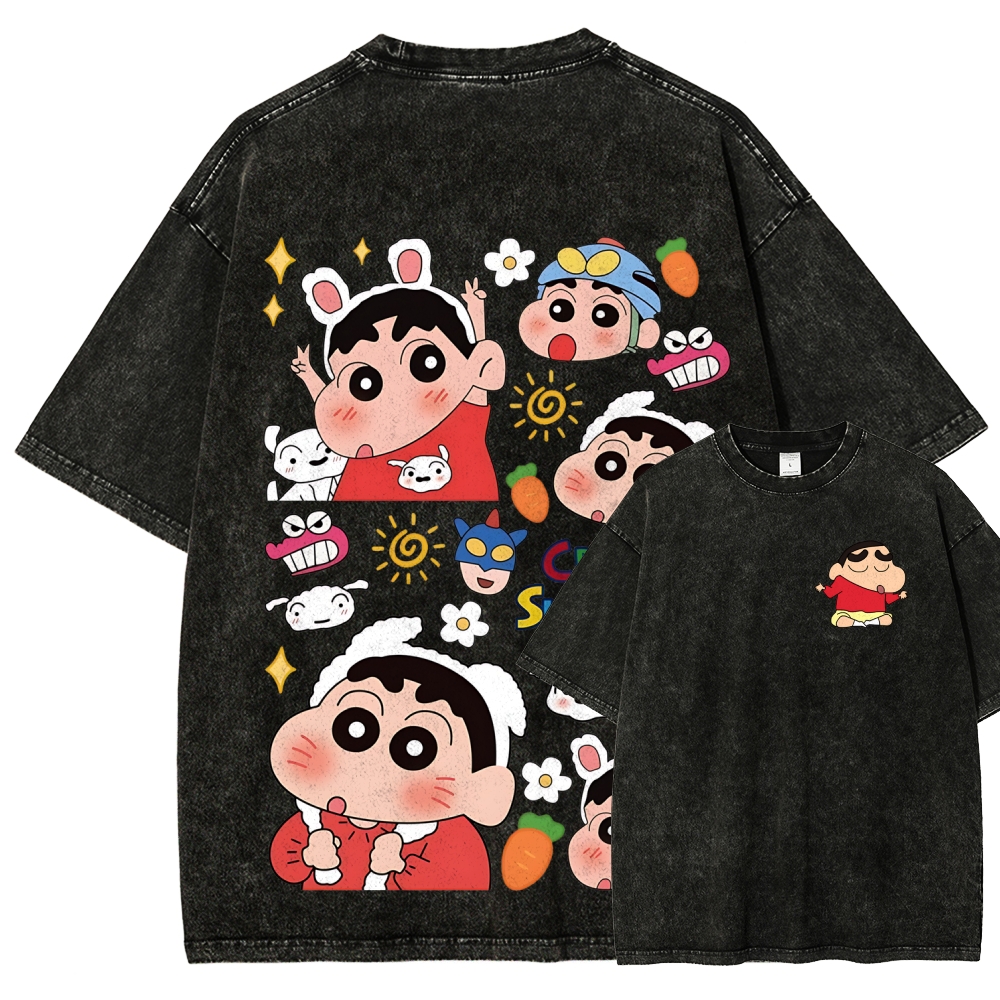 Crayon Shin-chan | Unisex Fit Washed T-Shirt